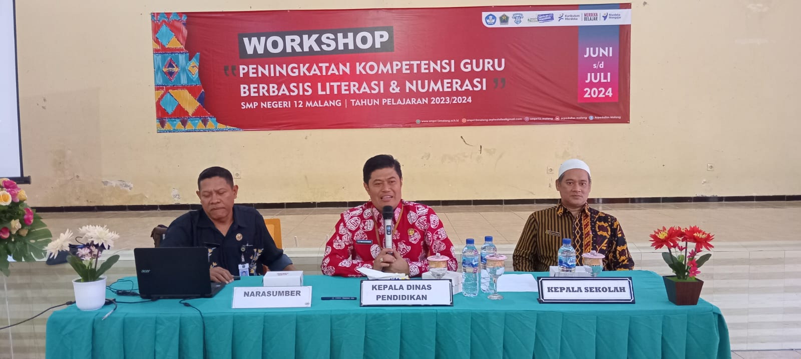 Jadi Narsum Worhshop, Mas Kadin Ucapkan Terima Kasih pada PTK SMPN 12 Malang