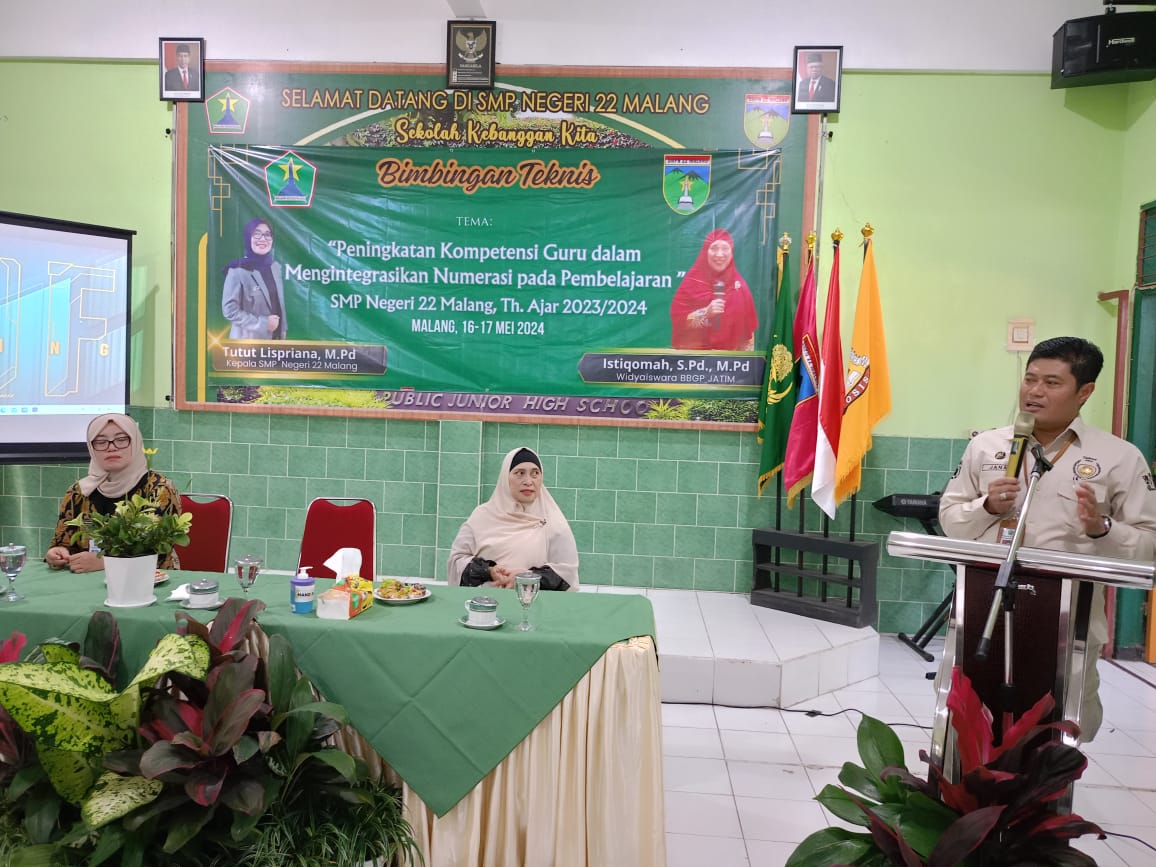 Mas Kadin Buka Bimtek di SMP Negeri 22 Malang